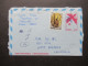 Griechenland 1980 Aerogramme Luftpostleichtbrief Mit Zusatzfrankatur Nach Santa Barbara USA - Postal Stationery