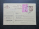 Griechenland 1950 Ganzsache Mit Zusatzfrankatur Athen - Duisburg / Auslands PK - Postal Stationery