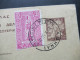 Griechenland 1950 Ganzsache Mit Zusatzfrankatur Athen - Duisburg / Auslands PK - Postal Stationery