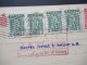 Griechenland 1921 Ganzsache Mit 4x Zusatzfrankatur Als Auslands PK Athen - Hamburg - Lettres & Documents