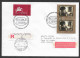 Portugal Lettre Recommandée Cachet Commémoratif Foire Philatélique 1993 R Cover Event Pmk Stamp Fair - Postal Logo & Postmarks