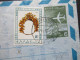 Griechenland 1980 Aerogramme Luftpostleichtbrief Mit Zusatzfrankatur Nach Franfurt Main - Cartas & Documentos