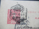 Portugal 1904 Ganzsache 25 Reis Mit Dreieckstempel Nach Hamburg Mit Ank. Stempel - Postal Stationery