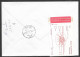 Portugal Lettre Recommandée Cachet Commemoratif Club Nautique Almada Ancre 1993 R Cover Event Postmark Nautical Anchor - Postal Logo & Postmarks