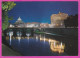 290427 / Italy - Roma (Rome)  - Nacht Night Nuit The Tiber Bridge And St. Angelo Castle PC 336 Italia Italie - Brücken