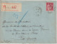 France Lettre Recommandée 1933 Rouen Pour Petit Quevilly Avec 289 - 1921-1960: Modern Period