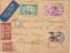 France Lettre 1936 De Rouen Pour Bizerte Tunisie, Bel Affranchissement Avec Vignette - 1921-1960: Periodo Moderno