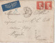 France Lettre 1937 De Rouen Pour Bizerte Tunisie - 1921-1960: Moderne