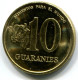 10 GUARANIES 1996 PARAGUAY UNC Moneda #W11397.E - Paraguay