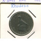 2 SHILLING/20 CENTS 1964 RODESIA RHODESIA ZIMBABWE Moneda #AP614.2.E - Simbabwe