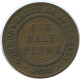 1/2 PENNI 1922 AUSTRALIE AUSTRALIA Pièce #AE791.16.F - ½ Penny