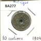 10 CENTIMES 1904 FRENCH Text BELGIQUE BELGIUM Pièce #BA277.F - 10 Centimes