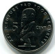 5 CENTS 2000 ÎLES COOK COOK ISLANDS UNC Statue Of Tangaroa Pièce #W11158.F - Cook Islands