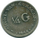 1/4 GULDEN 1944 CURACAO NÉERLANDAIS NETHERLANDS ARGENT Colonial Pièce #NL10590.4.F - Curacao