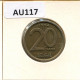20 FRANCS 1994 DUTCH Text BELGIUM Coin #AU117.U - 20 Frank