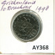 10 DRACHMES 1998 GREECE Coin #AY368.U - Grèce