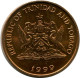 1 CENT 1999 TRINIDAD & TOBAGO UNC Hummingbird Coin #M10357.U - Trinidad & Tobago