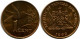 1 CENT 1999 TRINIDAD & TOBAGO UNC Hummingbird Coin #M10357.U - Trinité & Tobago