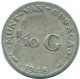 1/10 GULDEN 1948 CURACAO Netherlands SILVER Colonial Coin #NL11914.3.U - Curaçao