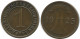 1 REICHSPFENNIG 1925 F GERMANY Coin #AE201.U - 1 Rentenpfennig & 1 Reichspfennig