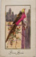FANTAISIES - A SYSTEMES - Oiseau En Relief - Plume - Bonne Année - Carte Postale Ancienne - Mechanical