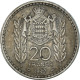 Monnaie, Monaco, Louis II, 20 Francs, Vingt, 1947, TTB, Cupro-nickel - 1922-1949 Louis II