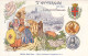 REGIONS - L'AUVERGNE - Capitale Clermont Ferrand - Edition Gala Peter - Carte Postale Ancienne - Otros & Sin Clasificación