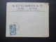 Griechenland 1928 Seeschlacht Bei Navarino Mi.Nr.322 EF Firmenumschlag S. Stylianos Athen Auslandsbrief Nach Barmen - Covers & Documents