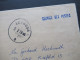 Zypern / Cyprus Kibris Türk 1976 Blauer Stempel L1 Service Des Postes Per Luftpost Nach Krefeld - Lettres & Documents