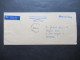 Zypern / Cyprus Kibris Türk 1976 Blauer Stempel L1 Service Des Postes Per Luftpost Nach Krefeld - Lettres & Documents