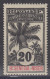 HAUT-SENEGAL & NIGER : PALMIER 20c NOIR N° 7 NEUF * GOMME INFIME TRACE DE CHARNIERE - Unused Stamps