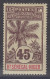 HAUT-SENEGAL & NIGER : PALMIER 45c BRUN N° 12 NEUF * GOMME AVEC TRACE CHARNIERE - Unused Stamps