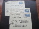 Jugoslawien / Jugoslavija 1947 / 3 Belege Mit Stempel Fiume / Auslandsbriefe Nach Stuttgart - Cartas & Documentos