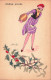 Illustrateur - Sager - Bonne Année - Souhaits Peties Femmes - Fantaisies Parisiennes - N°85 - Carte Postale Ancienne - Sager, Xavier