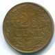 2 1/2 CENT 1965 CURACAO NIEDERLANDE Bronze Koloniale Münze #S10206.D - Curaçao