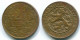 2 1/2 CENT 1965 CURACAO NIEDERLANDE Bronze Koloniale Münze #S10206.D - Curaçao