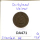 2 RENTENPFENNIG 1924 G DEUTSCHLAND Münze GERMANY #DA471.2.D - 2 Rentenpfennig & 2 Reichspfennig