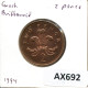 2 PENCE 1994 UK GROßBRITANNIEN GREAT BRITAIN Münze #AX692.D - 2 Pence & 2 New Pence