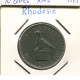 2 SHILLING/20 CENTS 1964 RHODESIA ZIMBABWE Coin #AP614.2.U - Zimbabwe