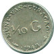 1/10 GULDEN 1948 CURACAO Netherlands SILVER Colonial Coin #NL11884.3.U - Curacao