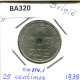 25 CENTIMES 1939 BELGIQUE-BELGIE BELGIUM Coin #BA320.U - 25 Cents