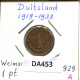 1 RENTENPFENNIG 1929 A ALLEMAGNE Pièce GERMANY #DA453.2.F - 1 Rentenpfennig & 1 Reichspfennig