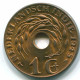 1 CENT 1945 P INDES ORIENTALES NÉERLANDAISES INDONÉSIE Bronze Colonial Pièce #S10359.F - Indes Néerlandaises