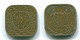 5 CENTS 1971 SURINAME NÉERLANDAIS NETHERLANDS Nickel-Brass Colonial Pièce #S12866.F - Suriname 1975 - ...