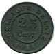 25 CENTIMES 1915 BELGIUM Coin #AX368.U - 25 Centimes