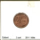 2 CENTS 2011 ESTONIA Coin #AS691.U - Estonia