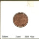 2 CENTS 2011 ESTONIA Coin #AS691.U - Estonie