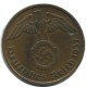 2 REICHSPFENNIG 1937 A GERMANY Coin #AD855.9.U - 2 Rentenpfennig & 2 Reichspfennig