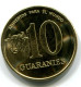 10 GUARANIES 1996 PARAGUAY UNC Coin #W11415.U - Paraguay