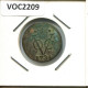 1734 HOLLAND VOC DUIT NETHERLANDS INDIES NEW YORK COLONIAL PENNY #VOC2209.7.U - Indes Néerlandaises